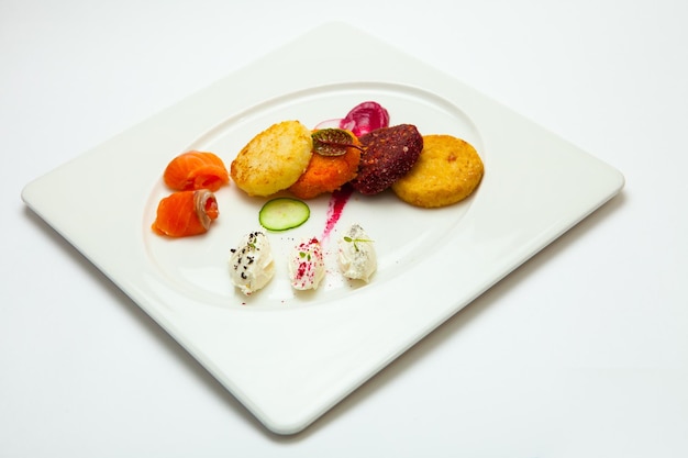 Zbliżenie potrawy na talerzu